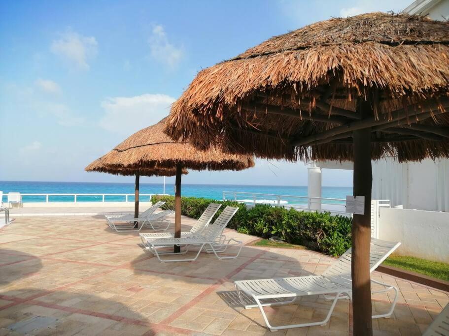 Confortable Depa En Condominio Frente Al Mar! Cancun Dış mekan fotoğraf